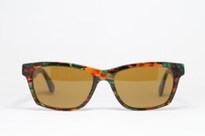 WINDSOR 400 c409 Vintage Sunglasses Thick Unuique Multicolor Brown Glass Lens
