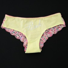 NEW Victoria's Secret VTG PINK Cotton Lace Cheekster Cheeky Panty MEDIUM