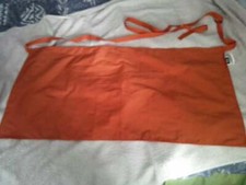 Waist Apron, New without Tags by Simon Jersey Bistro/Cafe style Orange Apron 