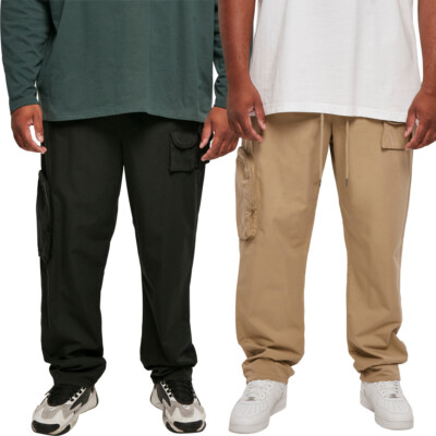 Urban Classics Asymetric Pants Hose 100 % Baumwolle Taschen Bindeverschluss Men