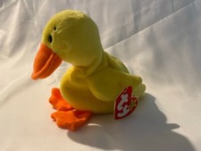 Ty Beanie Babies - Quackers The Duck 1994 4024 RARE 1st EDITION