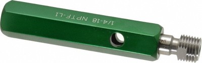 GF Gage 1/4-18 Single End Tapered Plug Pipe Thread Gage Handle Size 3 Include...