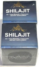 2pk Himalayan Shilajit Resin 800mg 85+ Trace Minerals + Fulvic Acid