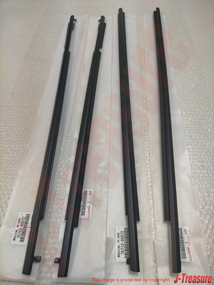 TOYOTA LAND CRUISER PRADO 150 Series 2010-2020 Genuine Door Belt Molding Set OEM - Imagem 2 de 4