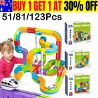 KlickRail Electric Train Set Flexible Race Track for Building Kid Christmas Gift