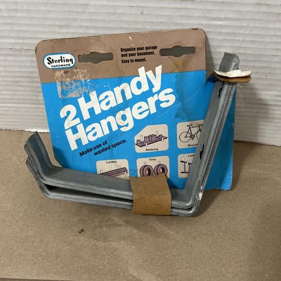 2 Pack Steel Utility 7'' L Bracket Hanger Wall Mount Ladder Garage Storage Hook