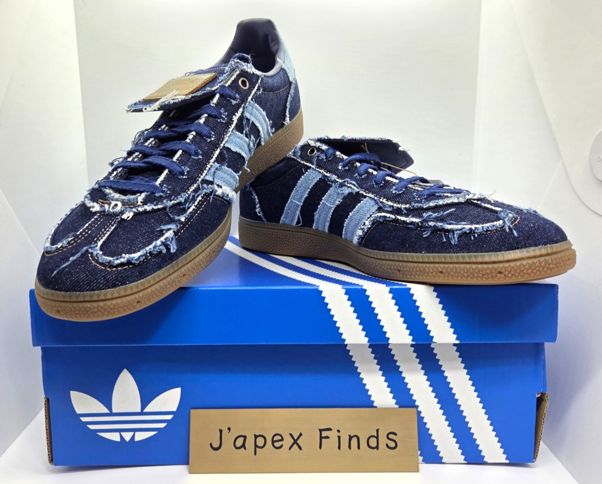 atmos x adidas Handball Spezial LT KJ5754 Denim Men's Size Custom image 3