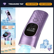 Painless IPL Laser Hair Removal Device, 999,999 Flashes, Ice Cooling Technology,