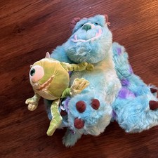    Disney Pixar Monsters Inc. Sulley with Mike Plush Toy 12  With Tags