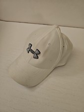 Ball Hat Cap - Under Armour Youth Small Flex White Gray