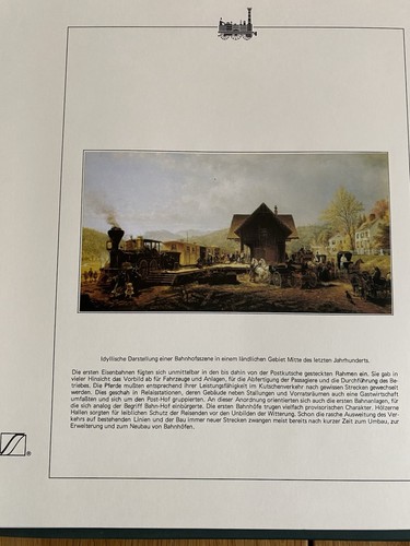 Eisenbahn Briefmarken in Album auf 19 Blättern - Bild 3 von 20