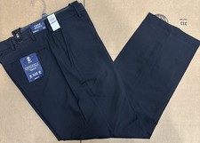 Izod Comfort + Performance Straight Fit Dress Pant Size 38 x 32 Black Color