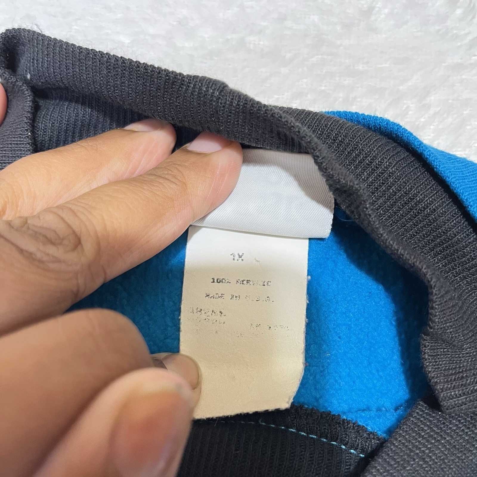 Vintage Basic Editions Crew Neck Blue Kitten Swea… - image 5