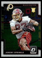 2017 Donruss Optic Jeremy Sprinkle Rookie Washington Redskins #115