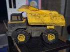 Tonka Yellow/Gray Dump Truck Vintage Construction Vehicle Toy