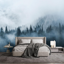 Yqwdmx - Misty Forest Wallpaper Natural Pine ...