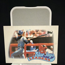 1988 Topps Blue Jays Leaders #201 Toronto Blue Jays Team Leaders