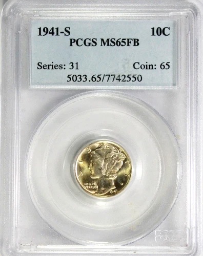 1941-S Mercury Dime PCGS MS65 FB  #GA6-50