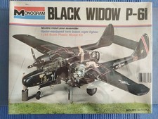 ®Monogram 1/48 P-61 BLACK WIDOW #7546 ©1974 Edt. 2981 N.I.B Made in U.S.A