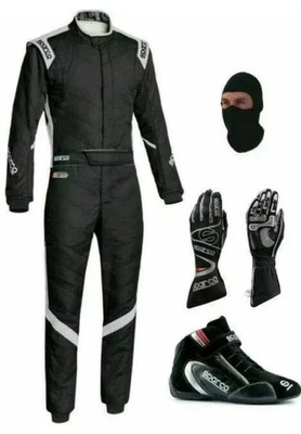 Sparco Go Kart Rennanzug Level 2 zugelassen mit gratis passenden Handschuhen & Stiefeln