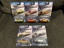 2025 Hot Wheels Silver Series Fast And Furious Racing Course Complete 5 Car Set