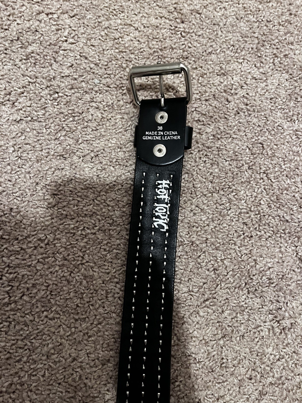 Hot Topic 3 Row Black Genuine Leather Studded Pun… - image 2