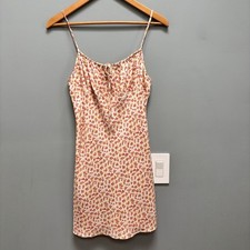 Reformation Rebekah Floral Yellow Mini Dress M