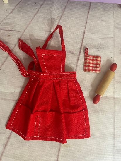 De Colección Barbie BarBQ, Delantal Barbacoa, Rodillo y Soporte para Olla #962 MATTEL ¡COMO NUEVO!