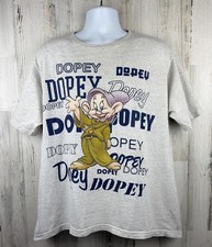 Vintage 90s Distressed Disney Classics Snow White Dopey T-Shirt 2XL (25”x28”)