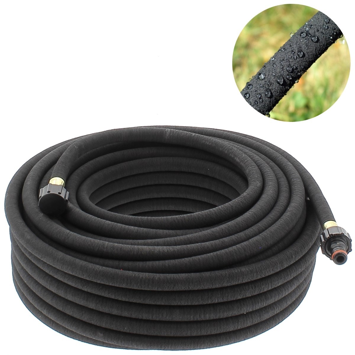 Tuyau d'arrosage poreux 1/2 pouce flexible pour économiser l'eau au jardin