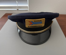 AMTRAK CONDUCTOR HAT BADGE SUMMER STYLE RAILROAD CAP HAT SIZE 7 1/4