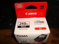 GENUINE Canon PIXMA 240XL FINE Black Ink Cartridge New Sealed