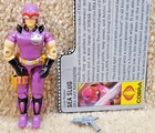 Complete Really Nice Vintage 1987 GI Joe Sea Slug Ray Driver v1 With Filecard