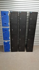 Job Lot 6x Silverline & Workplace Depot (3x of each) Storage Lockers with Keys