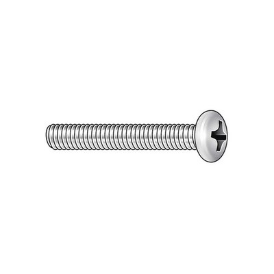 GRAINGER APPROVED U24211.008.0050 MS,#2-56,Zinc Plated,1/2''L,100PK PK 10