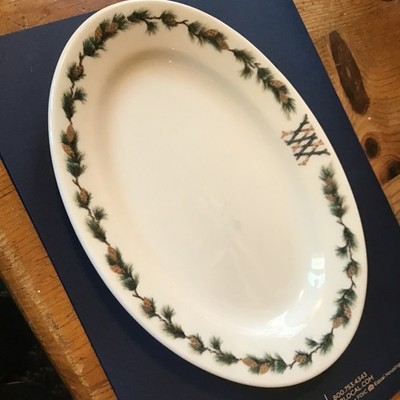 MOUNT WASHINGTON HOTEL CHINA DINNERWARE PLATTER 9.25  X  6.5  BRETTON WOODS NH 
