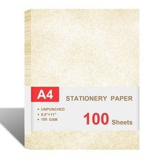 Parchment Paper for Certificates 100 Sheets 8.5x11" 100gsm Double-Sided