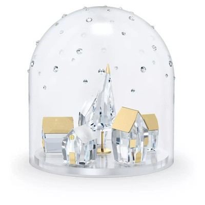 SWAROVSKI KRISTALL URLAUBSZAUBER WUNDERSCHÖN ''GLOCKENDOSE WINTERDORF'' 5597141 NEU IN OVP