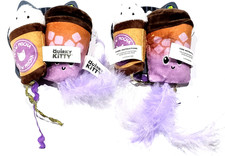 2 Pack Quirky Kitty Coffee Shop Energizing Catnip Filled