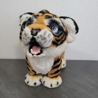 FurReal Friends Interactive Tiger Plush Stuffed Animal w/ Molded Paw Pads 4-7