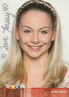 original signiertes Autogramm von Jenny Bach