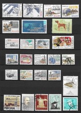 Lot de 58 timbres  portugais  oblitérés anciens.  Voir 2 scans