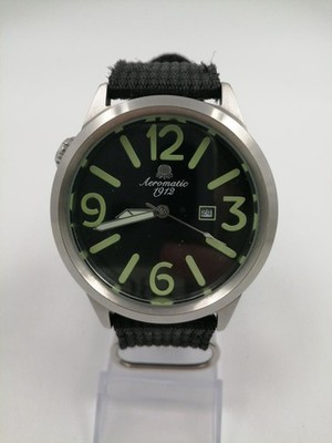 AEROMATIC1912 Quarz Analog Uhr A1370 gebraucht