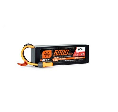 Spektrum SPMX54S50H5 14,8V 5000mAh 4S 50C Smart G2 IC5 Hardcase