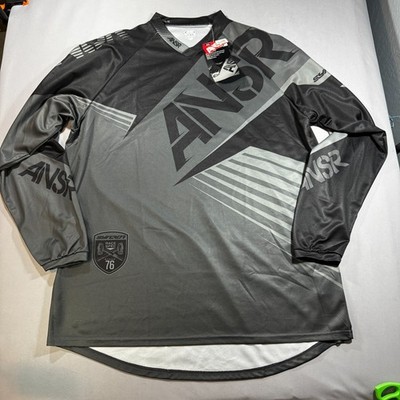 Answer Racing ANSR Jersey 2XL Gray Black Long Sleeve MX Motocross NWT SYNCRON