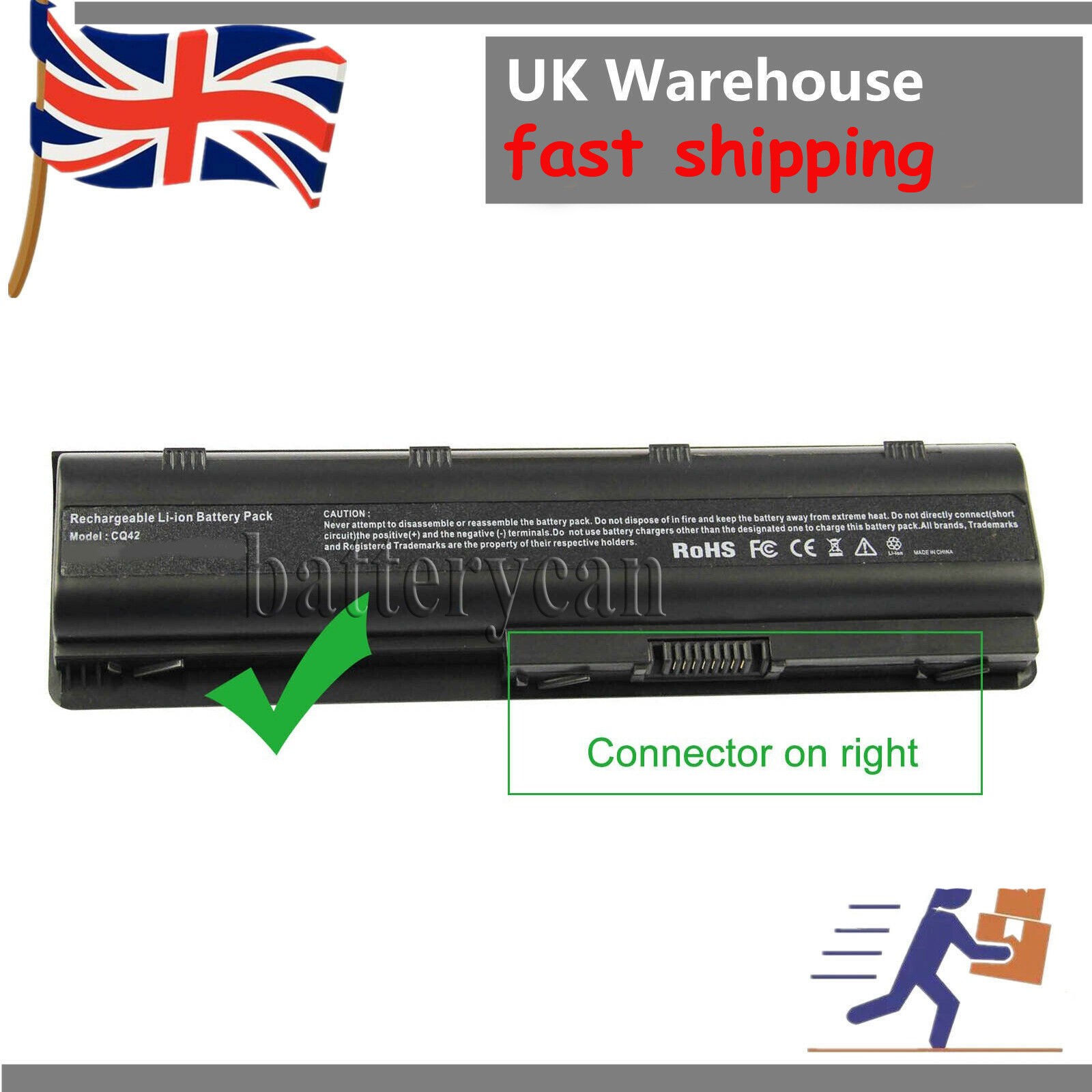 CQ42 Battery for HP Pavilion G4, G6, G7 Compaq Presario CQ56 CQ57 dv7 MU06 dm4