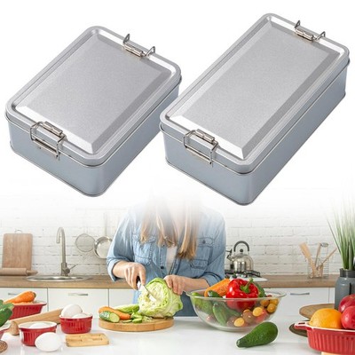 Durable Stainless Steel Metal Tin Box for Food Storage and Gifts