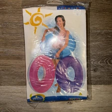 BRAND NEW Vintage Intex The Wet Set Ring Pool Float 2001 Pink 36"