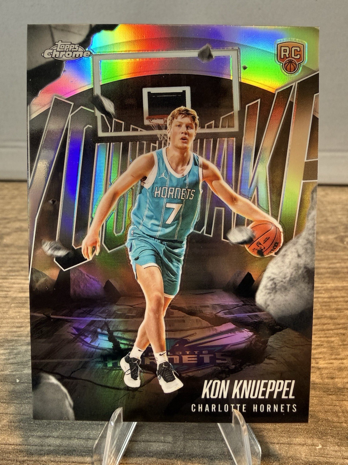 Kon Knueppel 2025 Topps Chrome Youthquake Refractor Rookie RC #YQ-4 Hornets