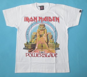 iron maiden white t shirt
